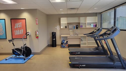 gym and treadmills