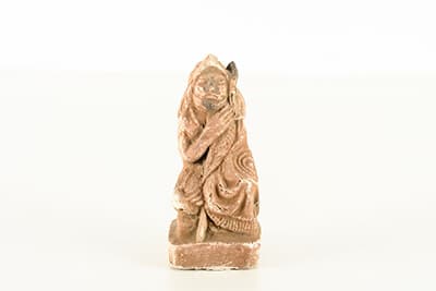 Rare Unusual Mexican Vintage Mayan Clay Sculpture Statue